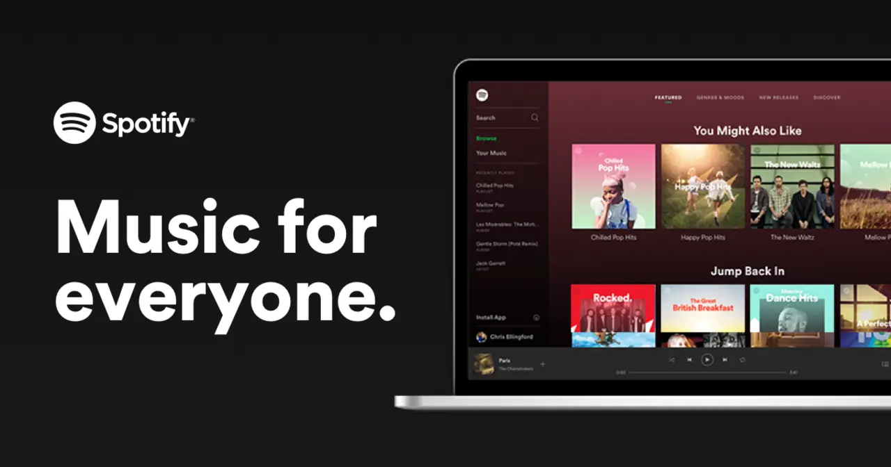 What technologies were used to build the Spotify web app?