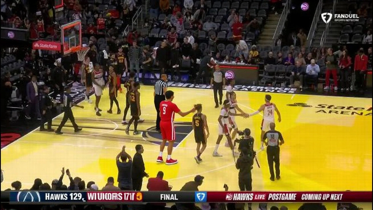 Hawks outlast Wizards 129-117 in Emirates NBA Cup, Daniels shines with 25 points